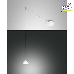 LED Pendant luminaire ISABELLA, incl. Smartluce, 1x 8W, 3000K, 720lm, IP20, white