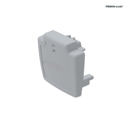 3-Phase track End cap, white