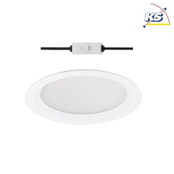 LED Recessed Downlight round, 20W, 2700K, 2200lm, IP44, UGR < 19, DALI dimmable, white
