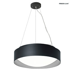 Luminaire  suspension PREMIUM ARCHITEKTUR  30,8cm IP20, noir, gris mtal 