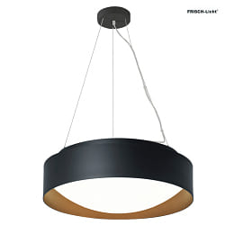 Luminaire  suspension PREMIUM ARCHITEKTUR  30,8cm IP20, noir, brun cuivr gradable