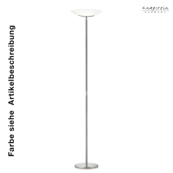 Knapstein LED Floor lamp 961 Floodlight, glass opal matt white - oval, brass matt
