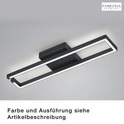 Luminaire de plafond YOKO-R, nickel mat