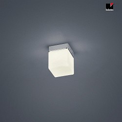 LED Ceiling luminaire KETO LED Bathroom luminaire, square, IP44, chrome