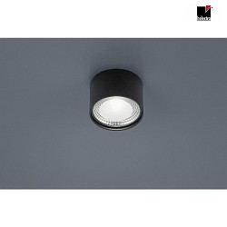 Luminaire de plafond KARI rond IP30, noir mat gradable