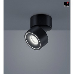 ceiling luminaire NAKA 1 flame, adjustable IP20, black matt dimmable
