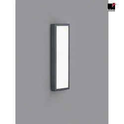 outdoor wall luminaire SCALA square, long IP44, graphite, white 
