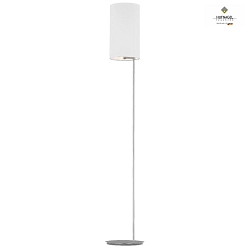 Lampadaire TOLEDO E27 IP20, nickel mat, blanche gradable