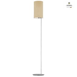 Lampadaire TOLEDO E27 IP20, champagne, nickel mat gradable