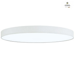 LED ceiling luminaire LUNA X,  30cm, 22W 3000K 1950lm, dimmable, chintz, white
