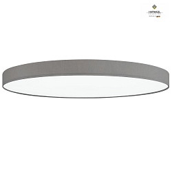 LED ceiling luminaire LUNA X,  30cm, 22W 3000K 1950lm, dimmable, chintz, light grey