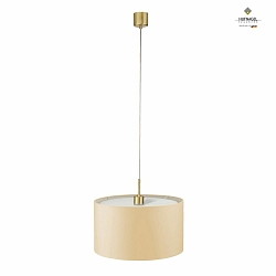 Luminaire  suspension LOOP 40 petit E27 IP20, crme, laiton poli, laiton satin gradable