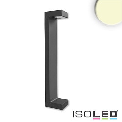 LED pathlight BOLLARD-1, angular, IP54, 7W 3000K 300lm, aluminium, sand black, height 60cm