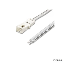 MiniAMP connection socket female, 2 poles, white, max. 3A, 100cm