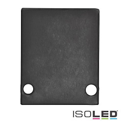Accessory for profile HIDE SINGLE - aluminium endcap EC89B incl. screws, black RAL 9005