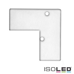 Accessory for profile HIDE ANGLE - aluminium endcap EC93 incl. screws, white RAL 9003