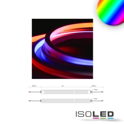 Bande LED silicone NEONPRO FLEX 1615 4 ples, RGB blanche