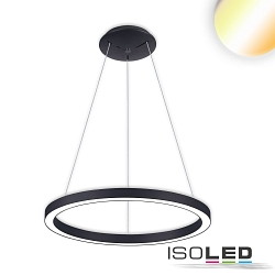 hanging luminaire CIRCLE 580 CCT Switch IP20, black dimmable