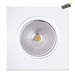 Recessed LED spot 5068Q ECO FLAT, square, 350mA, 8W 4000K 750lm 38, swivelling, dimmable, matt white