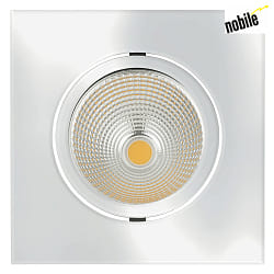 Recessed LED spot 5068Q ECO FLAT, square, 350mA, 8W 4000K 750lm 38, swivelling, dimmable, chrome