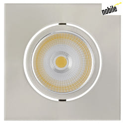 Recessed LED spot 5068Q ECO FLAT, square, 350mA, 8W 4000K 750lm 38, swivelling, dimmable, brushed nickel