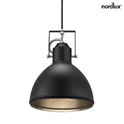 Nordlux Pendant luminaire ASLAK, shade  20cm, pendulum 300cm, E27, black