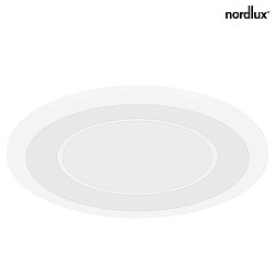 Nordlux LED Ceiling recessed luminaire CLYDE 15,  14.5cm, 12W 2700K 800lm 120, 3-stage MOODMAKER circuit, white