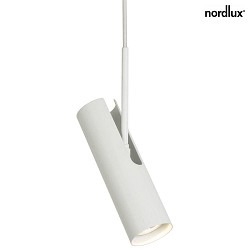 Nordlux 1-Phase Spot MIB 6 Pendant luminaire with ceiling rosette, GU10, IP20, swiveling, white