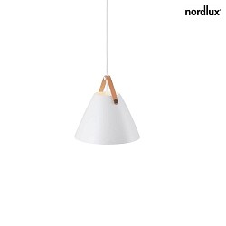design for the people by Nordlux Pendant luminaire STRAP 27, 27cm, E27, IP20, metal, white