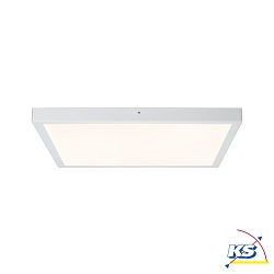 Applique et plafonnier LUNAR LED grand, angulaire, commutable, blanc mat 