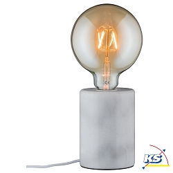 Lampe de table NEORDIC NORDIN  1 flamme, cylindrique E27, blanche gradable