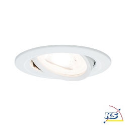 Paulmann Recessed luminaire Nova, IP23, round, set of 1, excl. lamp, max. 35W, GU10, white