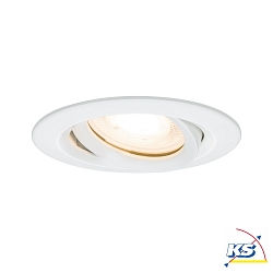 Paulmann Recessed luminaire LED Nova, IP65, round, max. 35W, set of 1 swiveling, white