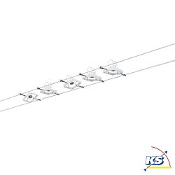 Paulmann Wire system Mac II with 5 spots, excl. lamp, max. 10W GU5,3, white