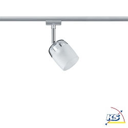 Paulmann URail Spot Blossom, excl. lamp, max. 10W G9, chrome matt, clear/satined glass