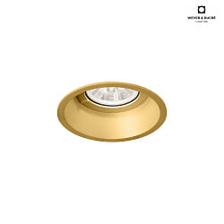 LED Recessed spot DEEP 1.0, IP20, 350/500mA, 7/10W 2700K, CRi >90, with standard springs, gold