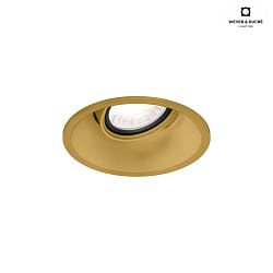 LED Recessed spot DEEP ADJUST 1.0, IP20, 350/500mA, 7/10W 3000K, CRi >90, with standard springs, gold