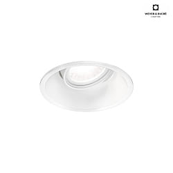 LED Recessed spot DEEP ADJUST 1.0, IP20, 350/500mA, 7/10W 3000K, CRi >90, with standard springs, white