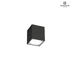 Outdoor LED Ceiling luminaire TRAM CARR 1.0, IP65, square, 6W 3000K 36, CRi >90, dimmable, anthracite