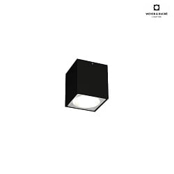 Outdoor LED Ceiling luminaire TRAM CARR 1.0, IP65, square, 6W 3000K 36, CRi >90, dimmable, black
