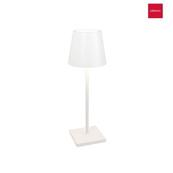 Lampe de table  accu POLDINA L DESK IP54, blanche gradable