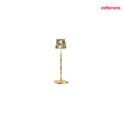 Lampe de table  accu POLDINA MICRO TAVOLO PRO IP65, feuille d'or, bleu capri gradable
